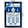 thumbnail image 3 of NHL Toronto Maple Leafs - Champions 16 Wall Poster, 14.725" x 22.375", Framed, 3 of 5
