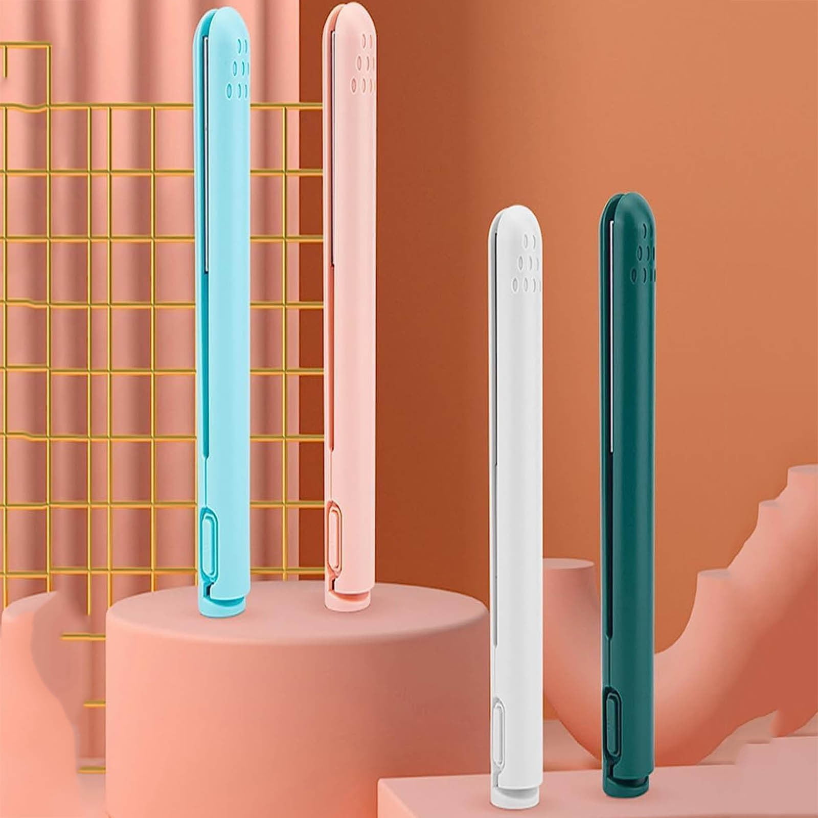 Air Ceramic Hair Curler Flat Comb for Hair Edge Straightener Travel Size Hair Straightener Hair Straightener Ceramic Titanium with Comb for Hair Hot Comb Teeth Straightener Hair Things