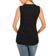 thumbnail image 4 of Frostluinai Maternity Shirts,Maternity And Nursing Tank Tops Women'S Breastfeeding Tee Double Layer Stripe Sleeveless Pregnant Vest Pullover Blouse T-Shirts, 4 of 7