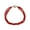 Red, variant on Sterling Silver with Natural Pink Tourmaline Three Row Beaded Bracelet-7.25"