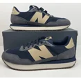 thumbnail image 1 of New Balance Lifestyle 237 Low Top Sneakers Men’s Size 8 Blue/Beige MS237LON, 1 of 5