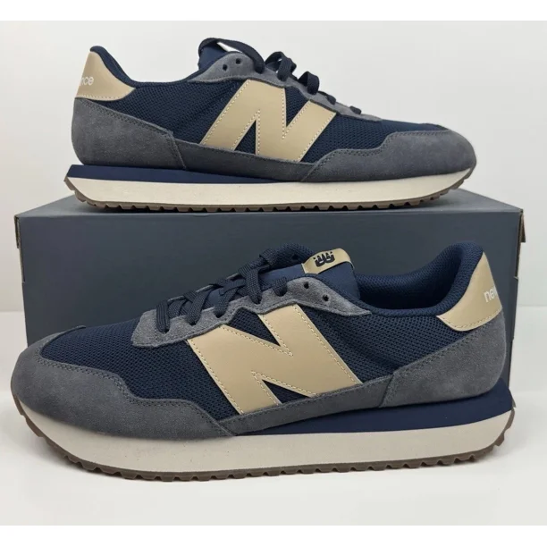 New Balance Lifestyle 237 Low Top Sneakers Men’s Size 8 Blue/Beige MS237LON