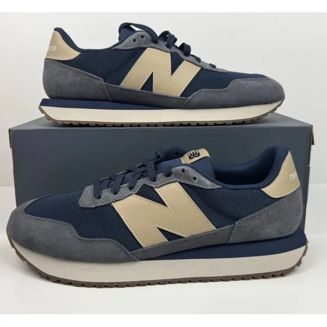 New Balance Lifestyle 237 Low Top Sneakers Men’s Size 8 Blue/Beige MS237LON
