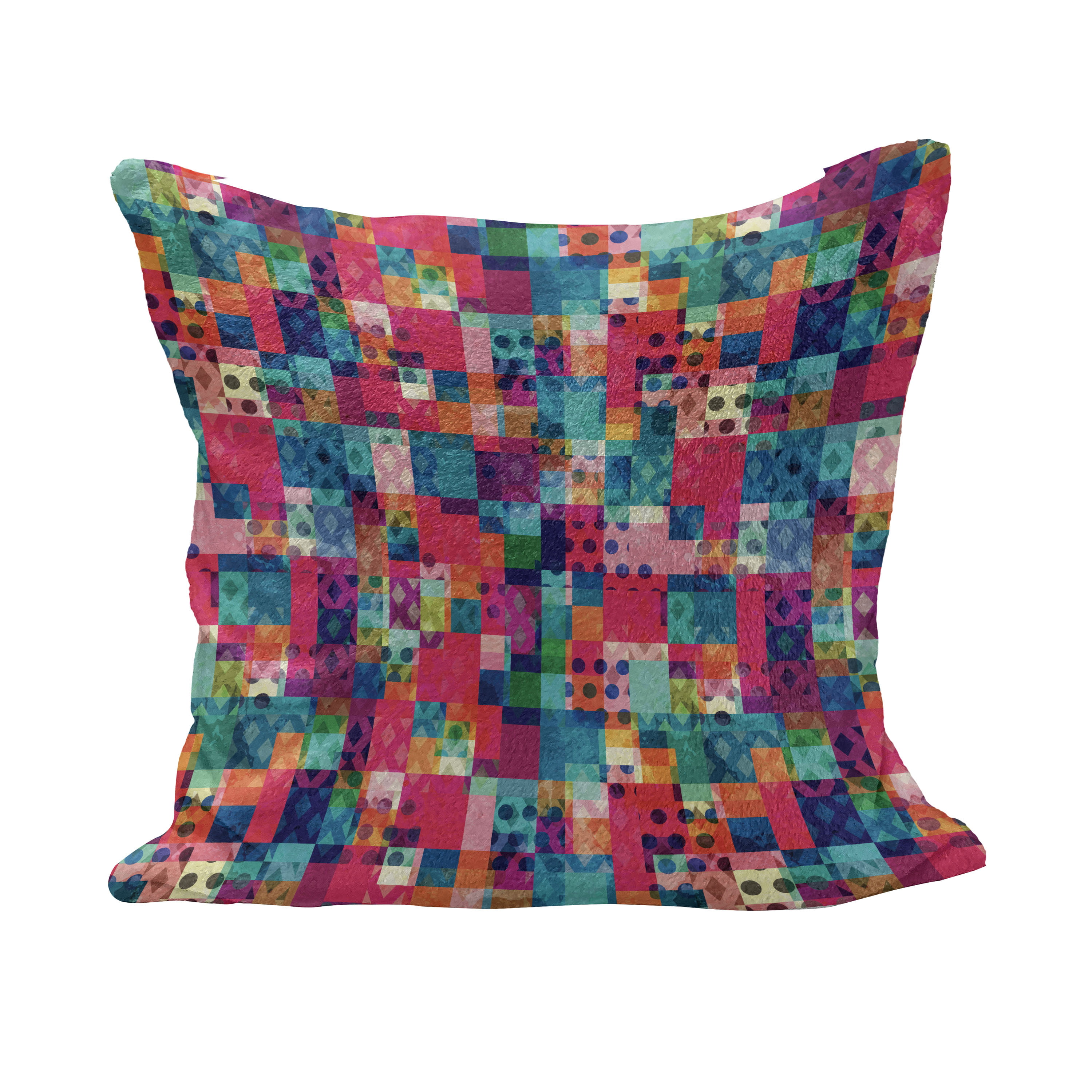 My Current Financial Situation Game Card Circle Triangle Square Throw Pillow Multicolor 16x16