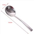 thumbnail image 4 of Cuchara para Servir Grande, Juego de 12 Cucharas para Servir Grandes de Acero Inoxidable, Acabado de Espejo para un Elegante Buffet, Banquete, Fiesta, Vacaciones, 4 of 5