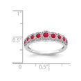 thumbnail image 3 of 1/2 Carat (ctw) Ruby Ring in 14K White Gold with Diamonds, 3 of 4