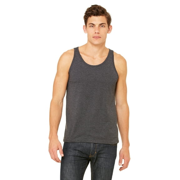 Bella   Canvas Unisex Jersey Tank , 3480 , DK GREY HEATHER , Small