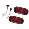 thumbnail image 1 of Luces traseras LED ovaladas Shamjiam para remolque 24 LED brillantes 4,8 W 0,4 A Bombilla roja, 1 of 8