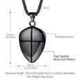 thumbnail image 5 of FaithHeart Joshua 1:9 Cross Necklace for Men Shield of Faith Pendant Armor of God Necklace Christian Amulet Jewelry Gift for Boyfriend Husband Birthday Christmas, 5 of 11