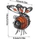 thumbnail image 3 of Lámpara solar de abeja con forma de animal para jardín, con pluma y gancho, iluminación LED de metal, decorativa, alimentada por energía solar, para terrazas, césped, patio, balcón, luz exterior., 3 of 8