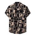 thumbnail image 4 of Playeras Hombre Deportivas Camisa Informal Con Estampado Floral Para Hombre, Camisa De Manga Corta Con Cuello Vuelto, 4 of 5
