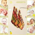 thumbnail image 3 of SKYSONIC 3 PCS Harvest Happy Thanksgiving Baby Muslin Washcloths, Pumpkin Sunflower Turkey Face Towel Burp Cloths Ultra Soft Absorbent Cotton Bath Wipes Towels for Newborn Boys Girls, 3 of 7
