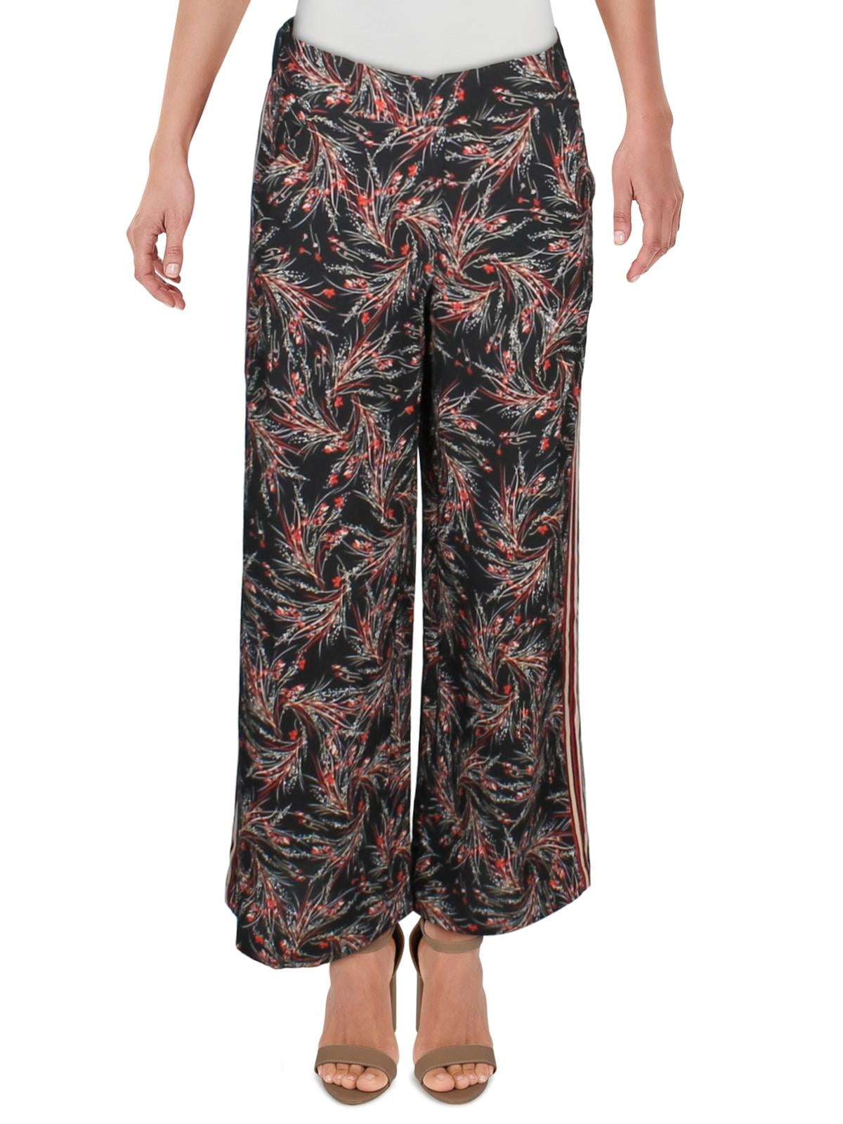 Max Studio Womens Printed Cropped Wide 