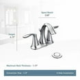 thumbnail image 3 of Moen 6410 Eva Two-Handle High Arc Bathroom Faucet, 3 of 8