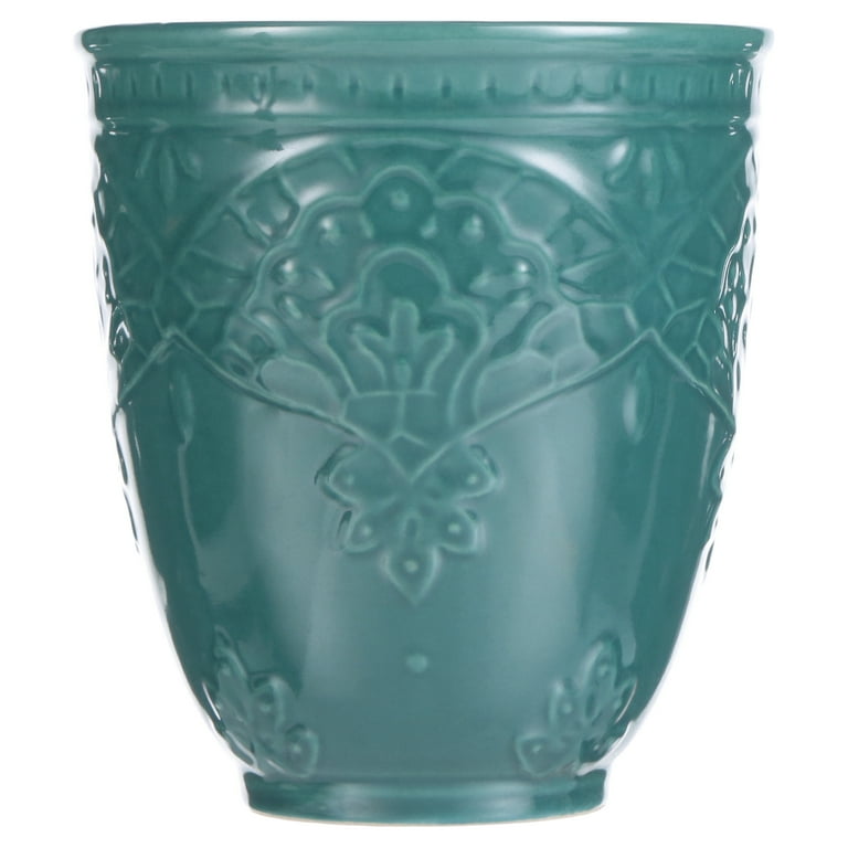 The Pioneer Woman Farmhouse Lace 4-Piece 17-Ounce Mug Set, Ocean Teal -  Walmart.com