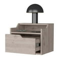 thumbnail image 4 of Miekor Furniture Nolan Light Gray Dual-Shelf Display Nightstand B5A8862, 4 of 7