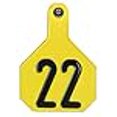 thumbnail image 2 of Y-Tex 7912001 4 Star Numbered Tag - Large- Yellow, 2 of 2