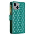 thumbnail image 2 of Wallet Case Compatible with iPhone 14, Premium PU Leather Zipper Flip Folio Wallet with Wrist Strap Kickstand Card Slots Shockproof Protective Case Cover for iPhone 14 - Green, 2 of 9