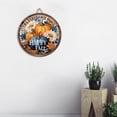 thumbnail image 4 of BKER Fun Pumpkin Signs Decorate The Round Wooden Signboard For Halloween Doors, 4 of 5