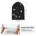 thumbnail image 2 of Hirioo Star Gazing Cat Illustration for Men's Knit Cuffed Beanie for Outdoor Activities Unisex, 2 of 6