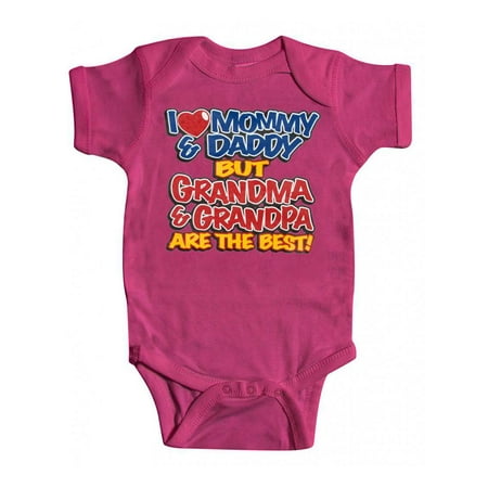 

Baby Grandma & Grandpa Bodysuit - Hot Pink - 6M