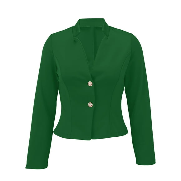 Jindong Blazers for Women, Two Piece Spring and Autumn Season Temperament Versatile Suit Style Coat., Women's Coats Green