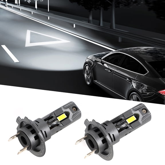 NURATIT H7 LED Headlight Bulbs, 22000LM 6500K White, Super Bright High/Low Beam Kit