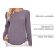 thumbnail image 4 of Remera CRZ YOGA de Algodón Pima, Cuello Redondo, Manga Larga, Morada XL, 4 of 6