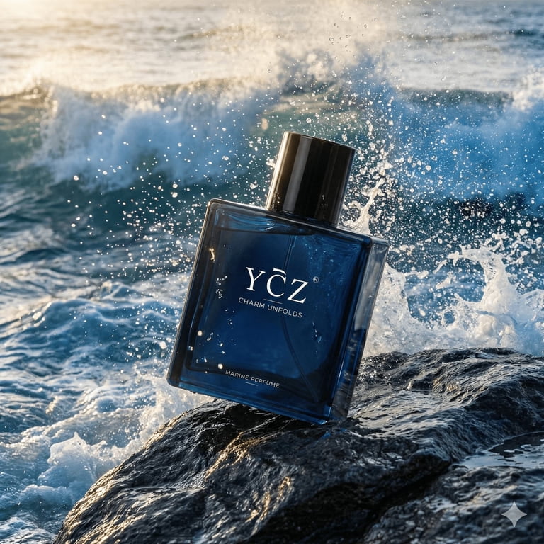 Ycz Charm Unfolds Marine Perfume for Men, 1.7 oz. Long Lasting Eau