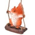 thumbnail image 3 of Escultura de resina de ardilla, estatua de jardín de animales para patio de juegos, accesorios de decoración colgante con micropaisaje, 3 of 14