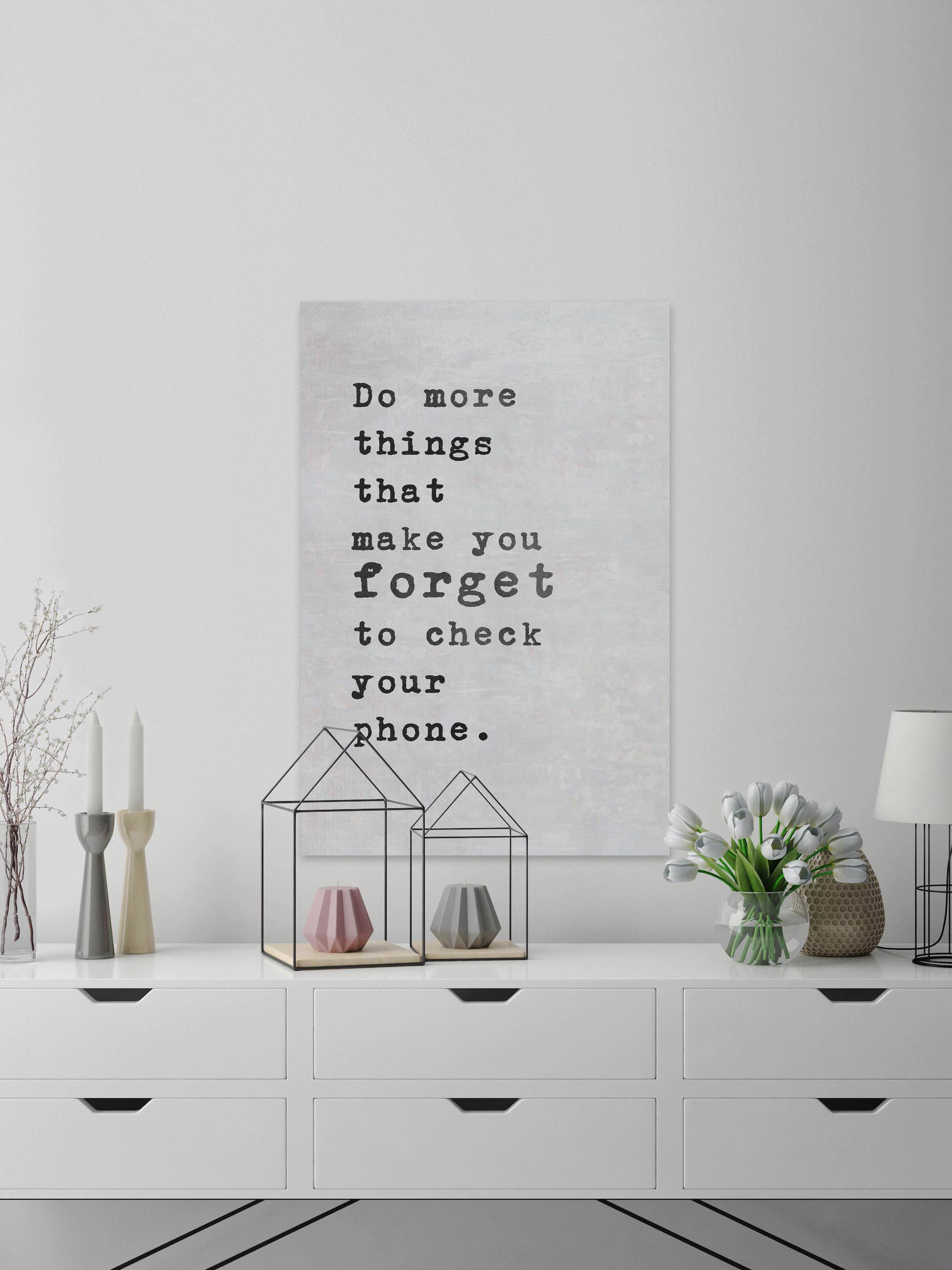 Do More Things Painting Print on Wrapped Canvas