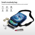 thumbnail image 7 of HELLHERO Panda Moon Pattern Double Layer Women Shoulder Bag for Unisex Outdoor Travel Shoulder Bags Polyester 4.33"x1.97"x7.09", 7 of 7