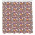thumbnail image 3 of Circus Shower Curtain, Graphic Circus Figure Composition of Clown Icecream Balloon Ring Windrose Confetti, Fabric Bathroom Set with Hooks, 69W X 84L Inches Extra Long, Multicolor, by Ambesonne, 3 of 3