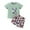 Green, variant on FhsagQ Outfits for Boys Toddler Boys Short Sleeve Cartoon Prints T Shirt Pullover Tops Shorts Outfits Green 6-12 Months