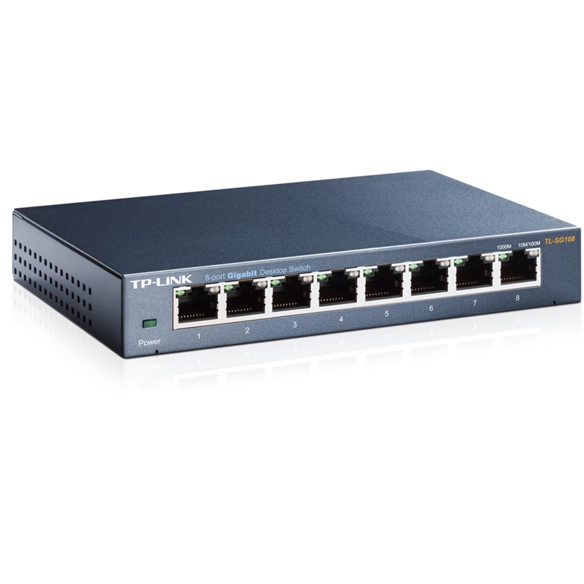 8PORT GIGABIT DESKTOP SWITCH STEEL DESIGN DESKTOP/WALL-MOUNTING