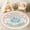 Color 3, variant on Washable Non Slip 3ft Round Rug, Pastel Rainbow Positive Quote Cute Clouds Watercolor Nursery Rugs with Tassels Carpet for Calming Corner Home Bedroom Playroom Decor
