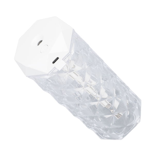 Petit Humidificateur d'Air, Éclairage d'Ambiance Coloré Design Prisme Multifacetté Humidificateurs de Brume pour Maison 400ML 10 Heures de Pulvérisation Continue/20 Heures de Pulvérisation Intervalle