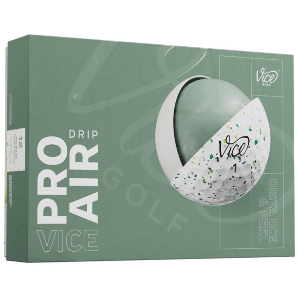 Pelotas de Golf Vice Pro Air Petrol Amarillo Goteo
