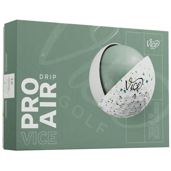 Pelotas de Golf Vice Pro Air Petrol Amarillo Goteo