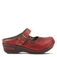 thumbnail image 5 of Spring Step L'Artiste Aneria Women's Mule Round Toe Clog - Hand-Painted Floral Laser Cut Leather - Adjustable Hook-and-Loop Strap Brushed with Gold Buckle, 5 of 7
