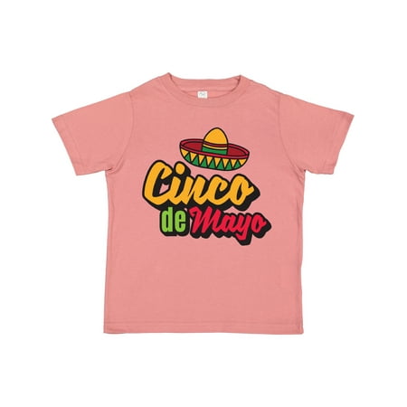 

Inktastic Cinco De Mayo with Sombrero Gift Toddler Boy or Toddler Girl T-Shirt