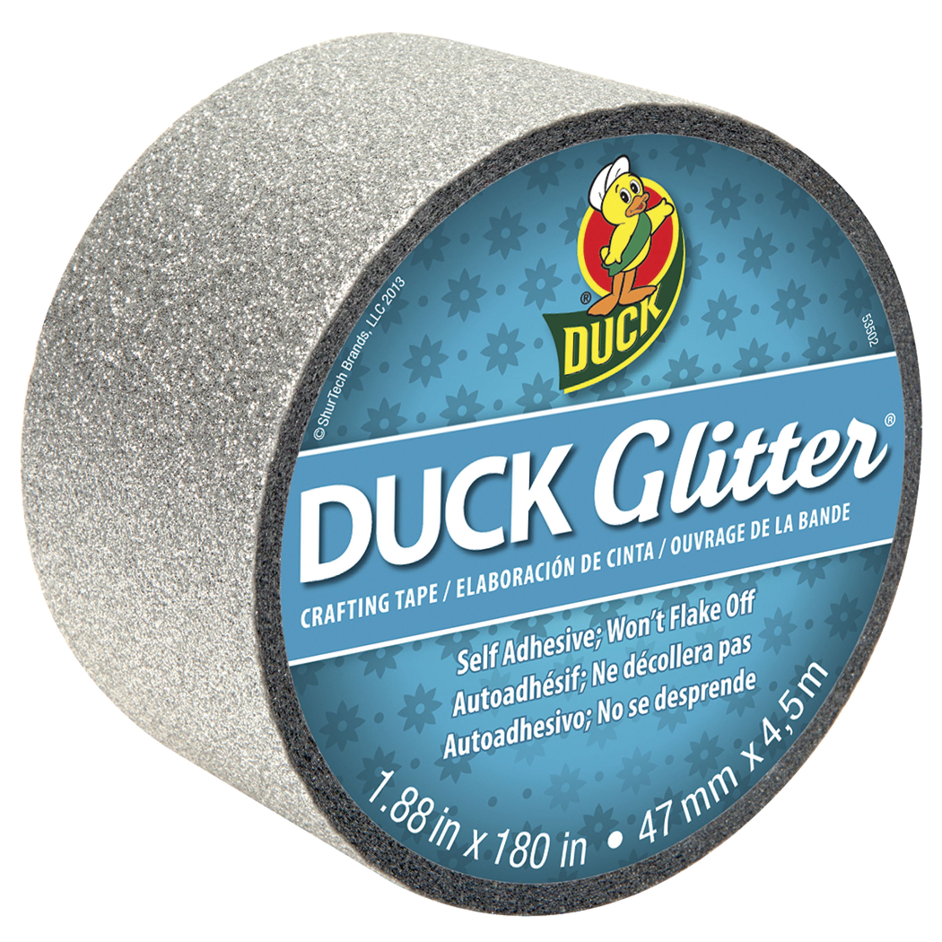Duck 285276 Mirror Crafting Tape Silver 1.88 Inches x 5 Yards 