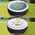 thumbnail image 2 of Inflatable Round Hot Tub Cover with Handles - Waterproof Foldable Spa Lid for Outdoor Jacuzzi Rain Protection Pool Accessories_Perfect Gift, 2 of 5