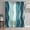 blue-green, variant on Sheer Curtains 45 Inch Length 2 Panels Set for Kitchen, Abstract Blue Moire Semi Sheer Curtains for Windows, Gradient Coastal Ocean Geometric Waves Voile Window Treatments Rod Pocket Curtain