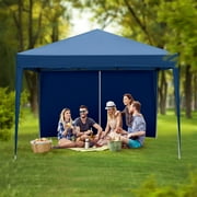 SalonMore Ez Pop Up Canopy Tent Outdoor Folding Patio Gazebo Shade 10'x10' Blue