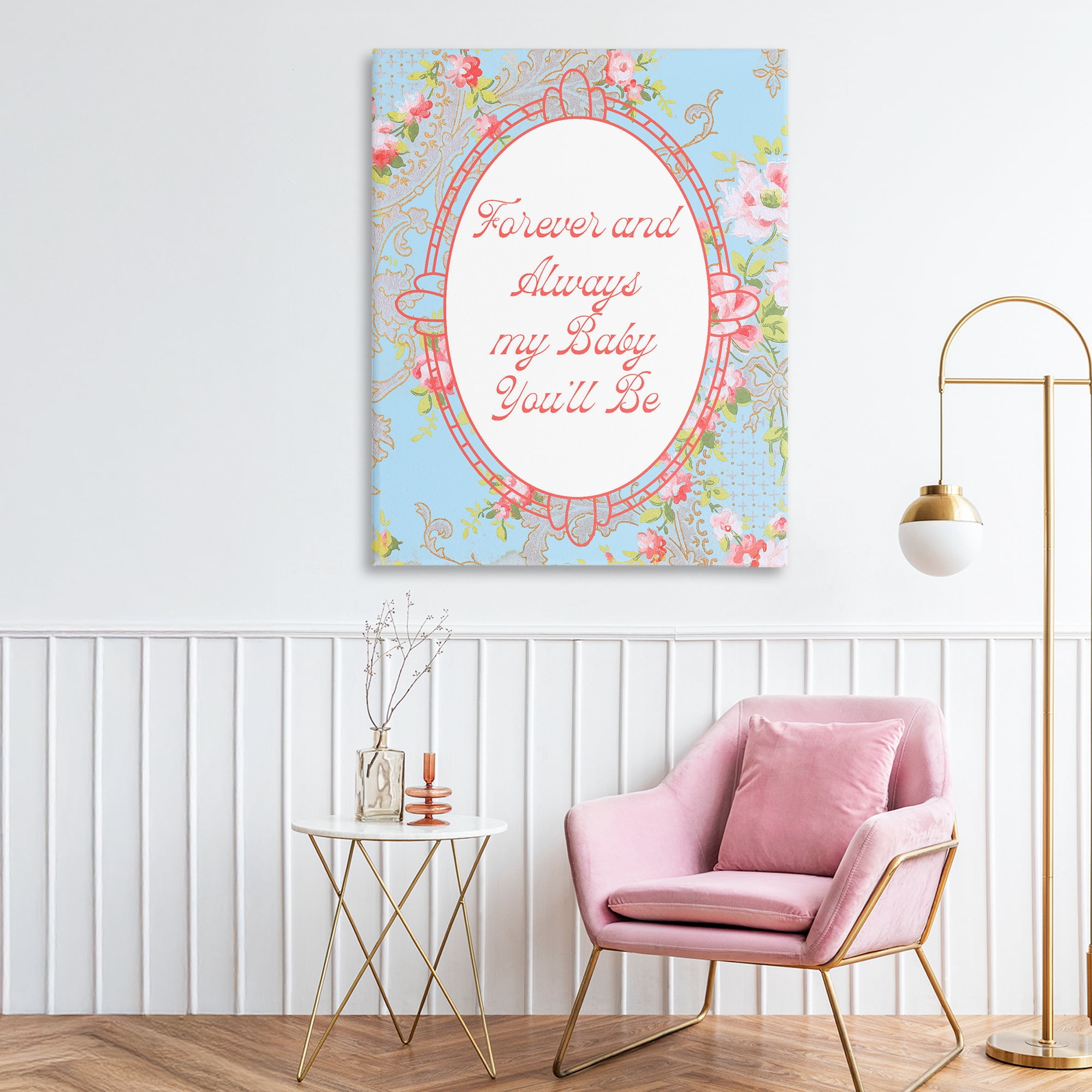 Stupell Industries Forever And Always My Baby Canvas Wall Art, design by Lil' Rue