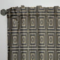 thumbnail image 3 of Designart 'Golden Luxury Metallic Geometrics XIII' Mid-Century Modern Curtain Panel, 3 of 5