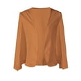 thumbnail image 5 of haxmnou womens cape blazer split sleeve open front casual jacket coat formal workwear khaki xxl, 5 of 9