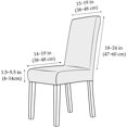 thumbnail image 3 of BH-JJSMGS Chair Covers Set of 2 4, Pu Leather Waterproof Dining Room Chair Covers, Stretch Chair Cover for Dining Room Chair Protector Slipcover for Kitchen, Hotel, 3 of 6