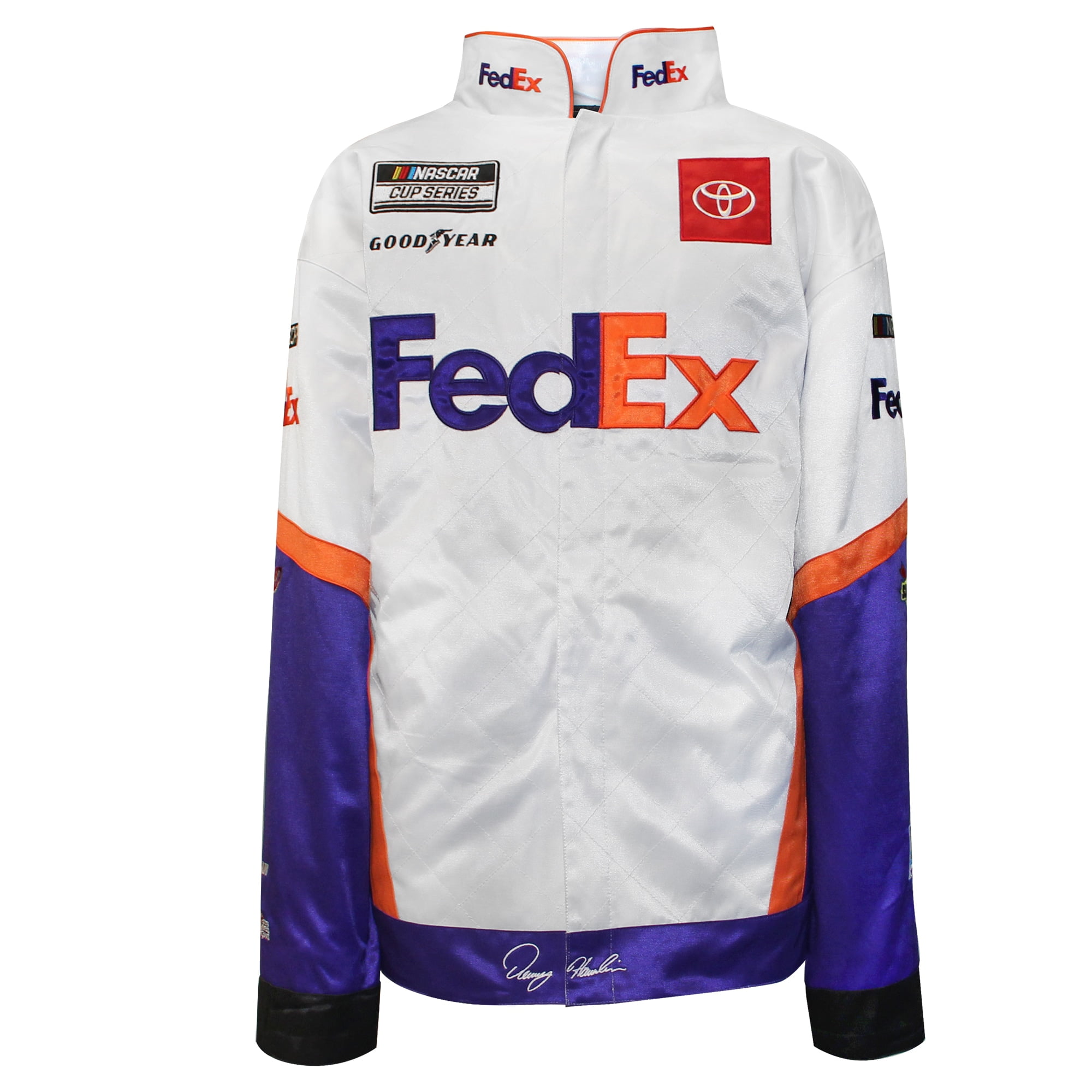 Denny Hamlin FedEx Full-Snap Pit Jacket 